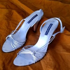 Claudia ciuti silver heels made in italy